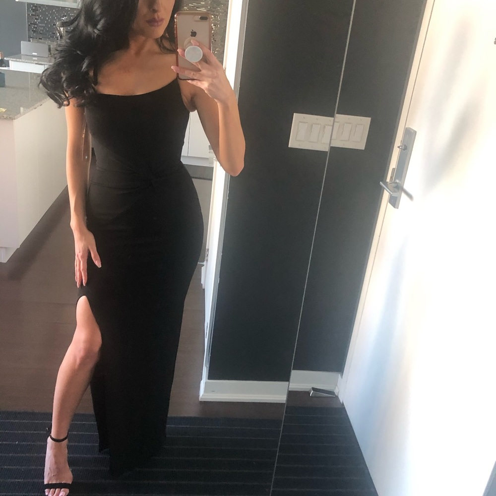 Nookie Black Gown with slit